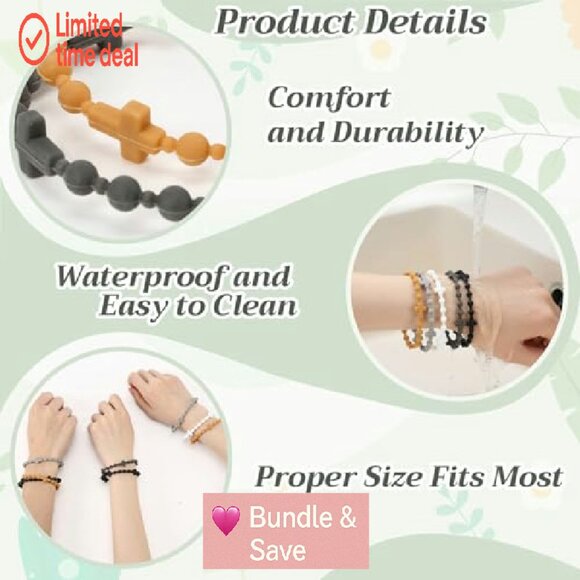 30-Piece Silicone Cross Bracelet Set for Women Men, Religious Faith Gift - Picture 4 of 8